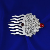 Kırmızı Taşlı Saç Tokası - 2