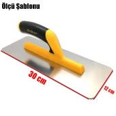 Dekor 1325 Radüslü Alçı Mala Açık Saplı Alçı Malası 30 Cm - 2