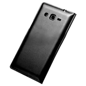 Samsung G7100 Galaxy Grand 2 S View Dikişli Deri Pencereli Kılıf Beyaz - 2