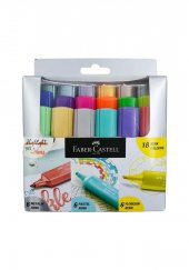 Fosforlu Kalem Seti 18 Renk Pastel Neon Metalik 1 Paket İşaret Kalemi - 1