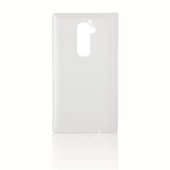 LG G2 D802 Dikişli Yan Kapaklı TPU Kılıf Beyaz - 3