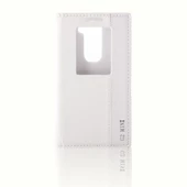 LG G2 Mini D610 Gizli Mıknatıslı Pencereli Premium Magnum Kılıf Beyaz - 1