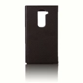 LG G2 Mini D610 Gizli Mıknatıslı Pencereli Premium Magnum Kılıf Siyah - 3