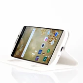 LG V10 Gizli Mıknatıslı Pencereli Magnum Kılıf Beyaz - 2