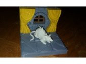 Dire Rat Minyatürü Tilescape Dungeons Critters Serisi Model Figür - 4