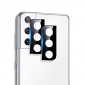 Samsung Galaxy S21 FE 3D Kamera Lens Koruyucu Temperli Cam Çerçeve - 1
