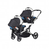 Prego Ibiza Pro Travel İkiz Bebek Arabası Siyah - 6