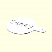 Şenay Kişiye İsime İsme Özel Kahve Stencil Stensıl Şablon Cafeler İçin Sevgiliye Eşe Hediyelik Hediyesi Dekoratif Organik Plastik - 1