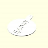 Şenay Kişiye İsime İsme Özel Kahve Stencil Stensıl Şablon Cafeler İçin Sevgiliye Eşe Hediyelik Hediyesi Dekoratif Organik Plastik - 2