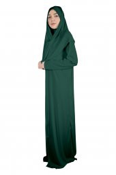 KABE YEŞİLİ FERMUARLI NAMAZ ELBİSESİ - 1