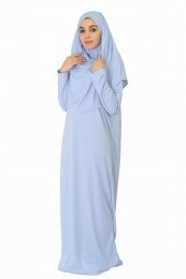 BEBE MAVİSİ FERMUARSIZ NAMAZ ELBİSESİ - 2