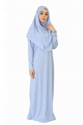 BEBE MAVİSİ FERMUARSIZ NAMAZ ELBİSESİ - 3