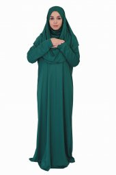 KABE YEŞİLİ FERMUARSIZ NAMAZ ELBİSESİ - 1