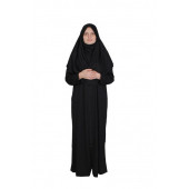 SİYAH FERMUARLI NAMAZ ELBİSESİ - 1