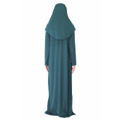 ZÜMRÜT YEŞİL FERMUARLI NAMAZ ELBİSESİ - 3
