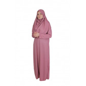 GÜL KURUSU FERMUARSIZ NAMAZ ELBİSESİ - 1