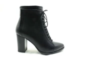Marine Shoes Sivri Burunlu Topuklu Kadın Botu Siyah 86 5007 - 1