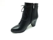 Marine Shoes Sivri Burunlu Topuklu Kadın Botu Siyah 86 5007 - 3