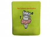 Prenses Kedi Desenli Bilek Destekli Dikdörtgen Mousepad - 1