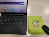 Prenses Kedi Desenli Bilek Destekli Dikdörtgen Mousepad - 2