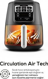 Karaca Air Pro Cook Xl 2 In 1 Konuşan Airfryer Black Chrome - 3