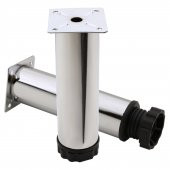 Akça Ayarlanabilir Mobilya Kanepe Koltuk Baza Yükseltme Yükseltici Ayağı Metal Ayakları 15 Cm Krom - 1