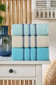 Semecca Lia Soft  Bordürü Serisi 3lü Havlu Seti 50x85 - 4