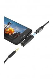 Type C To 3.5mm Stereo Kulaklık Aux Şarj Çevirici Dönüştürücü Adaptör - 2