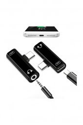 Type C To 3.5mm Stereo Kulaklık Aux Şarj Çevirici Dönüştürücü Adaptör - 3