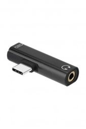 Type C To 3.5mm Stereo Kulaklık Aux Şarj Çevirici Dönüştürücü Adaptör - 4