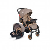 4 Baby Active Gold Travel Sistem Bebek Arabası Kahverengi - 1