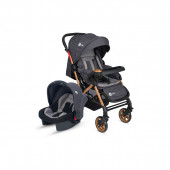 4 Baby Active Gold Travel Sistem Bebek Arabası Antrasit Gri - 1