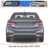 Sunplex Hyundai Accent Blue Bagaj Üstü Spoiler Piano Black 2011-2018 thumbnail 6