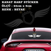 A Harfi alfabe sticker  kanat - 1