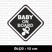 Arabada bebek var sticker 2 ADET - 1