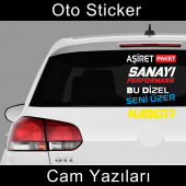 aşiret paket Cam yazıları sticker türkçe - 1