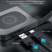 SHAZA 4in1 Megsafe 15W Hızlı Kablosuz Şarj İstasyonu İphone Airpods Watch Uyumlu Beyaz - 5