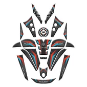 Yamaha Mt25 2020 - 2024 Uyumlu Full Tank Pad Set 010 - 1