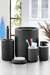 5 Parça Banyo Set Siyah - 1