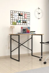 Bofigo 60x90 cm Çalışma Masası Bilgisayar Masası Ofis Ders Yemek Masası Çam - 2