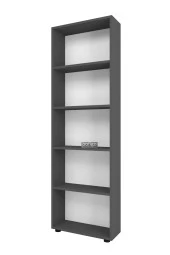 Bofigo Dekoratif 5 Raflı Kitaplık Modern Kitaplık Antrasit - 6