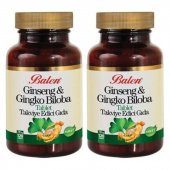 2 Adet Balen Ginseng&Ginkgo Biloba 720 MG 120 Tablet - 1