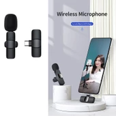 Kablosuz yaka mikrofonu Type C wireless harici yaka mikrofonu - 2