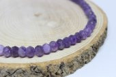 Ametist Taşı Rondela Faset Kesim 8*6mm YARIM Dizi (18cm uzunluğundadır) thumbnail 3