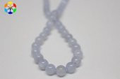 Kalsedon Taşı YARIM Dizi 8mm (18cm uzunluğundadır) thumbnail 2