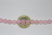 Pembe Kuvars Taşı YARIM Dizi 8mm (18cm uzunluğundadır) - 3