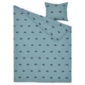 Çocuk Nevresim Takımı Tek Kişilik MeridyenDukkan 150x200 Mavi Renk-Araba Temalı Nevresim Çarşafsız - 2