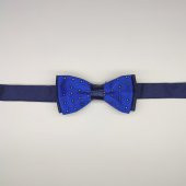 MORDİNO Kırmızı Puantiyeli Lacivert Çocuk Papyon - 1