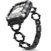 Apple Watch 42mm KRD-56 Halka Tasarım Metal Kordon - 2