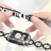 Apple Watch 40mm KRD-56 Halka Tasarım Metal Kordon - 11